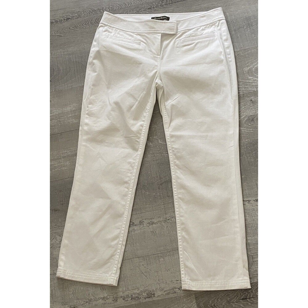Tommy Bahama White Crop Women Pants Size 4 Cotton